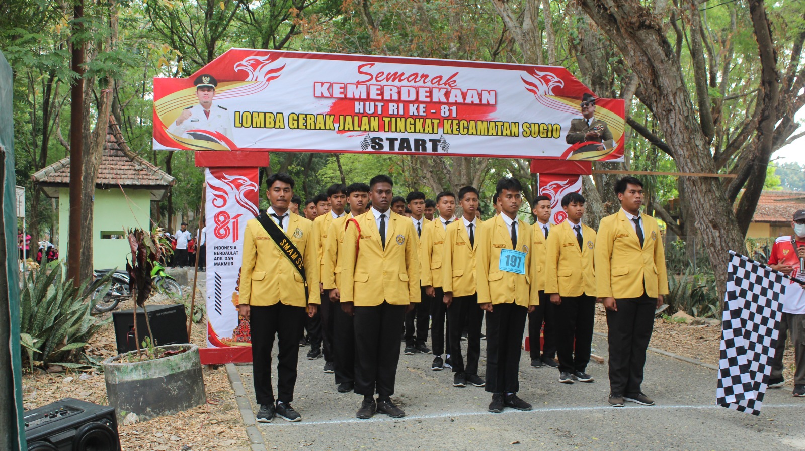 Regu Gerak Jalan IPM Putra SMA M 10 Sugio